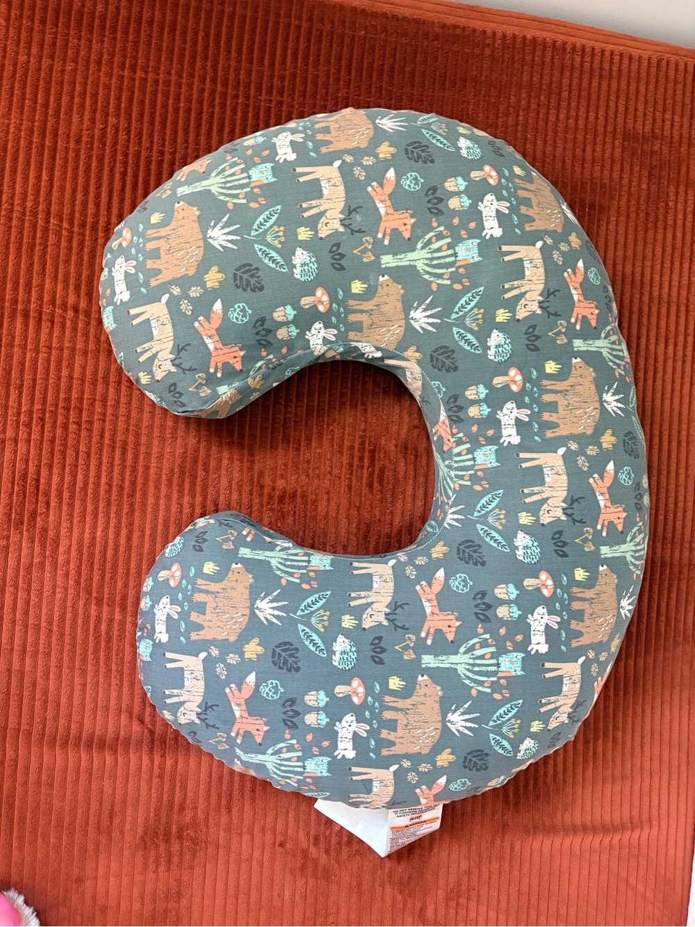 Boppy Nursing Pillow Multicolor Woodland Print
